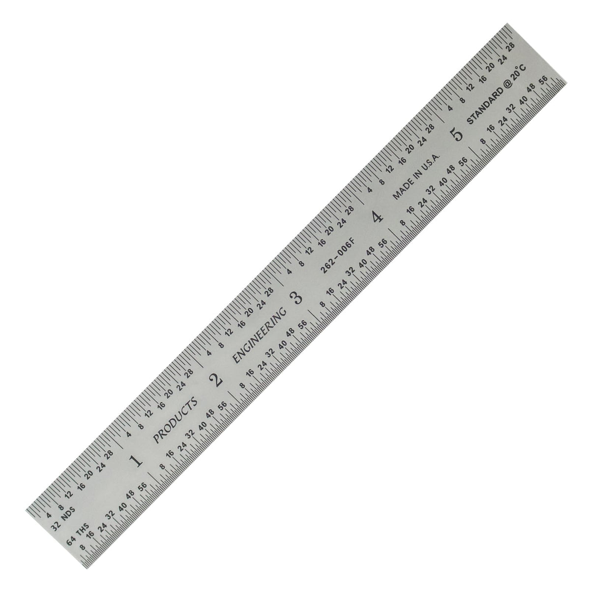 PEC Tools 6"/150mm Machinist Ruler, Made in USA