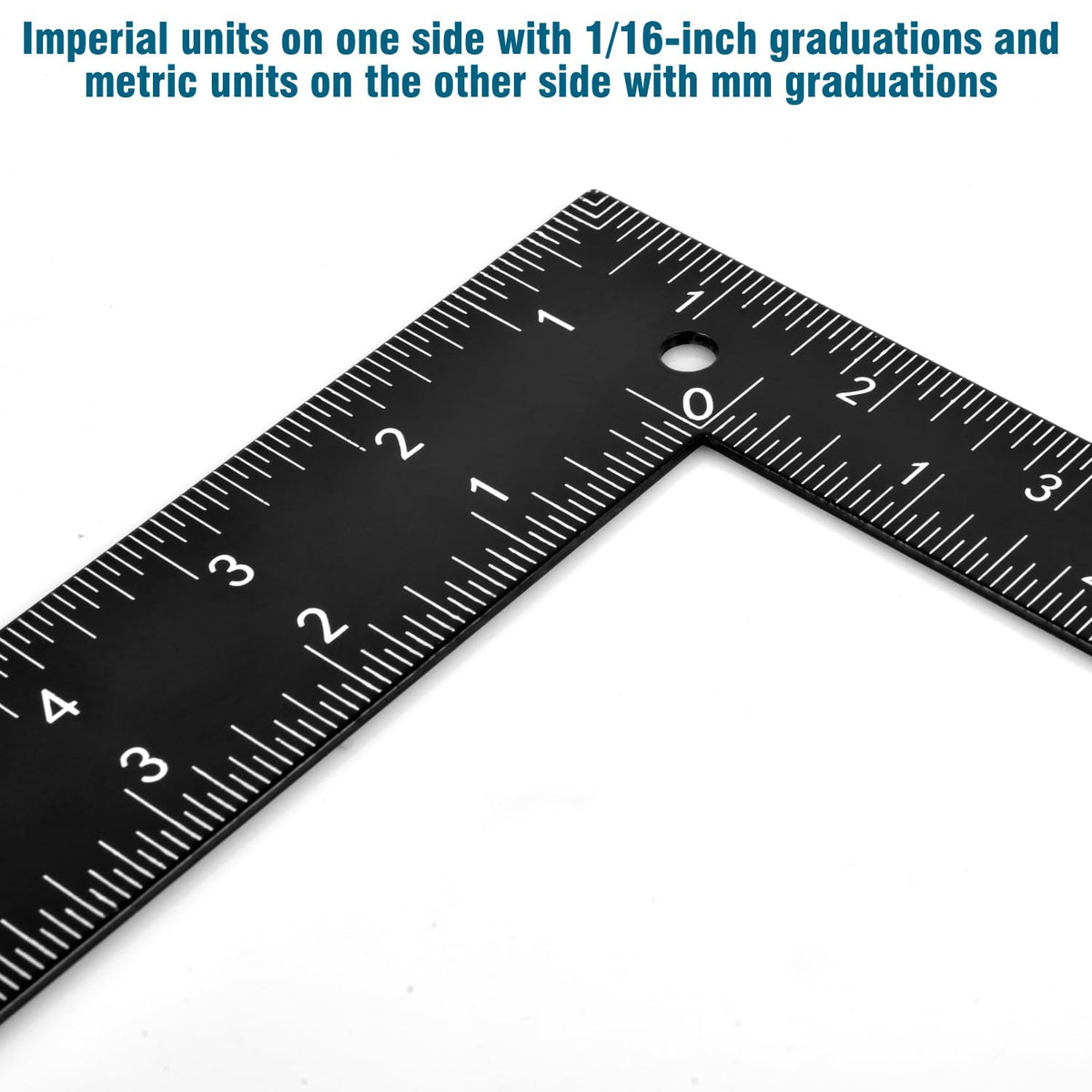 Professional 8x12 Inch Carpenter Square - Heavy-Duty Carbon Steel Framing Tool with Dual-Scale (Imperial/Metric), Rust-Resistant Right Angle Ruler for Carpentry, Roofing & Layouts