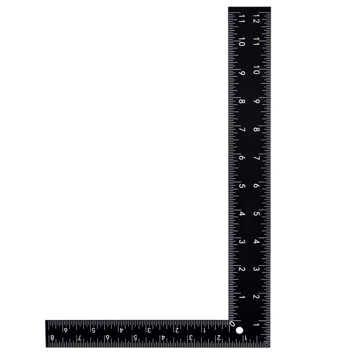 Professional 8x12 Inch Carpenter Square - Heavy-Duty Carbon Steel Framing Tool with Dual-Scale (Imperial/Metric), Rust-Resistant Right Angle Ruler for Carpentry, Roofing & Layouts
