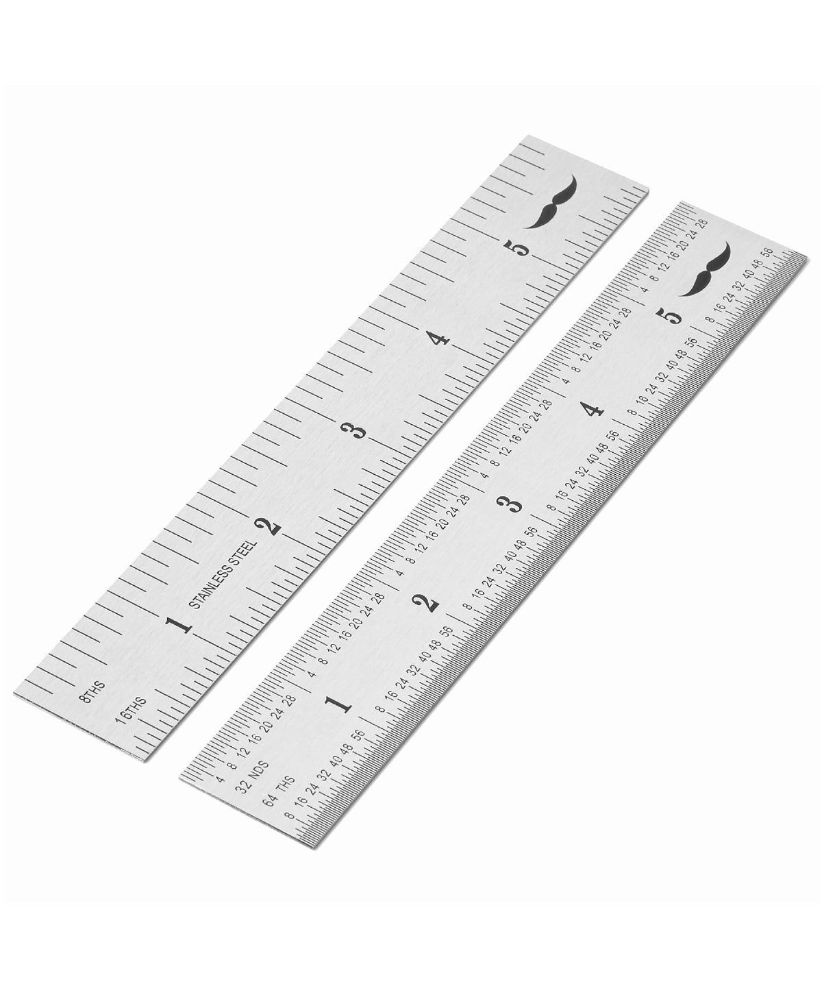 Mr. Pen- Machinist Ruler, 2 Pack, 150mm, Stainless Steel Imperial