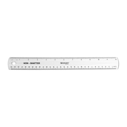 Westcott Shatterproof Ruler, Design with Easy-to-Read Markings, Back-to-Classroom, 12-Inch