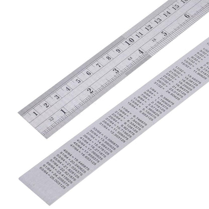 Metric Ruler,Ruler 12 Inch,Metal Steel Ruler for Home Office Study 1 Psc