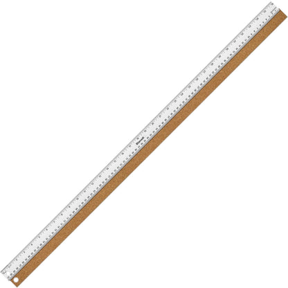 Metal Ruler 12 Inch, Non-Slip Cork Backing, Ink Bleed-Resistant Edge, 1 Pcs