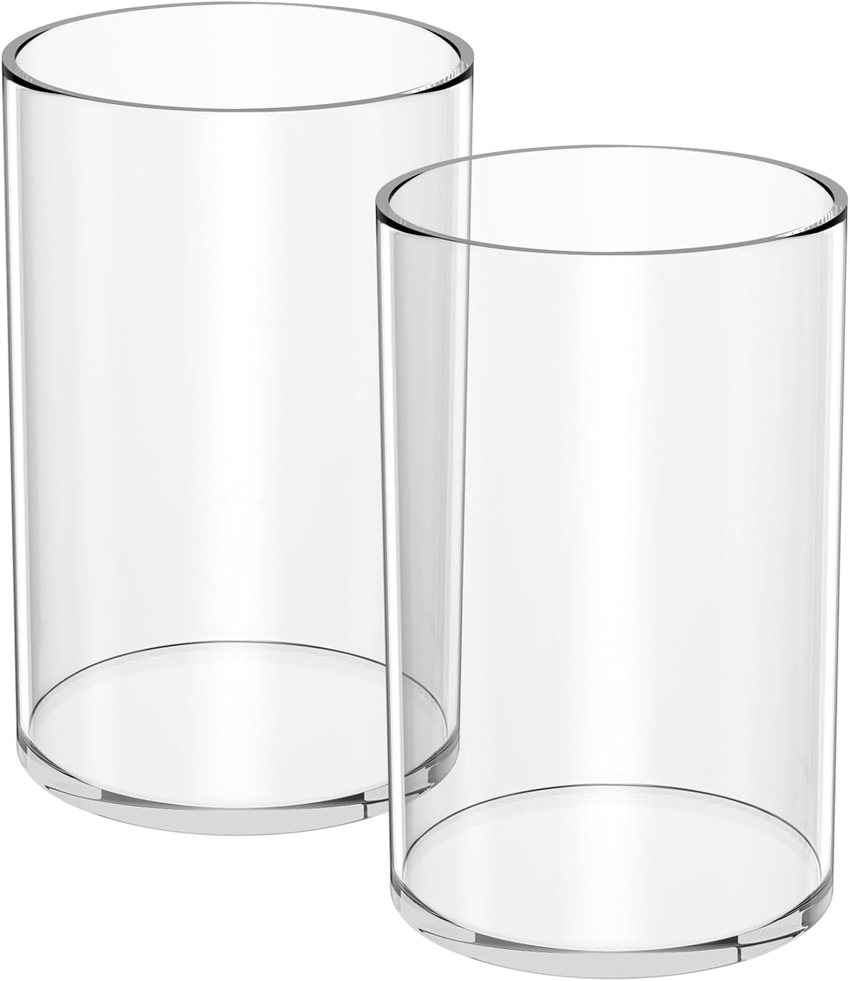 NIUBEE Acrylic Pen Holder for Desk, Clear Pencil Cup Organizer for Office
