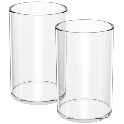 NIUBEE Acrylic Pen Holder for Desk, Clear Pencil Cup Organizer for Office