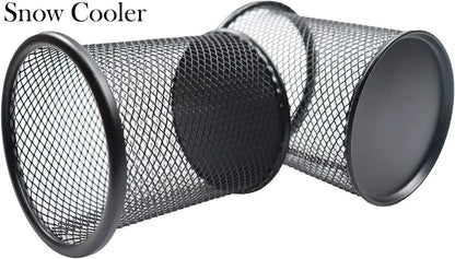Pen Holder Pencil Holder Mesh Metal Pen Cup Holder Pencil Cup Holder for Desk Office Home Pen Organizer Black, 6 Pack