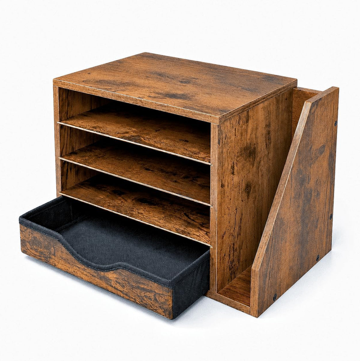 Wooden Desk Organizer with Drawers, Office Paper Mail and Organizer Wood