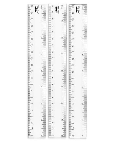Mr. Pen- Plastic Ruler, 8 Inch, 3 Pack, Easy-to-Read Markings