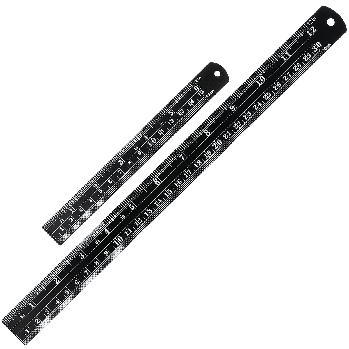 Mr. Pen- Metal Straight Edge Ruler, 3 pcs, 6", 12", 16"