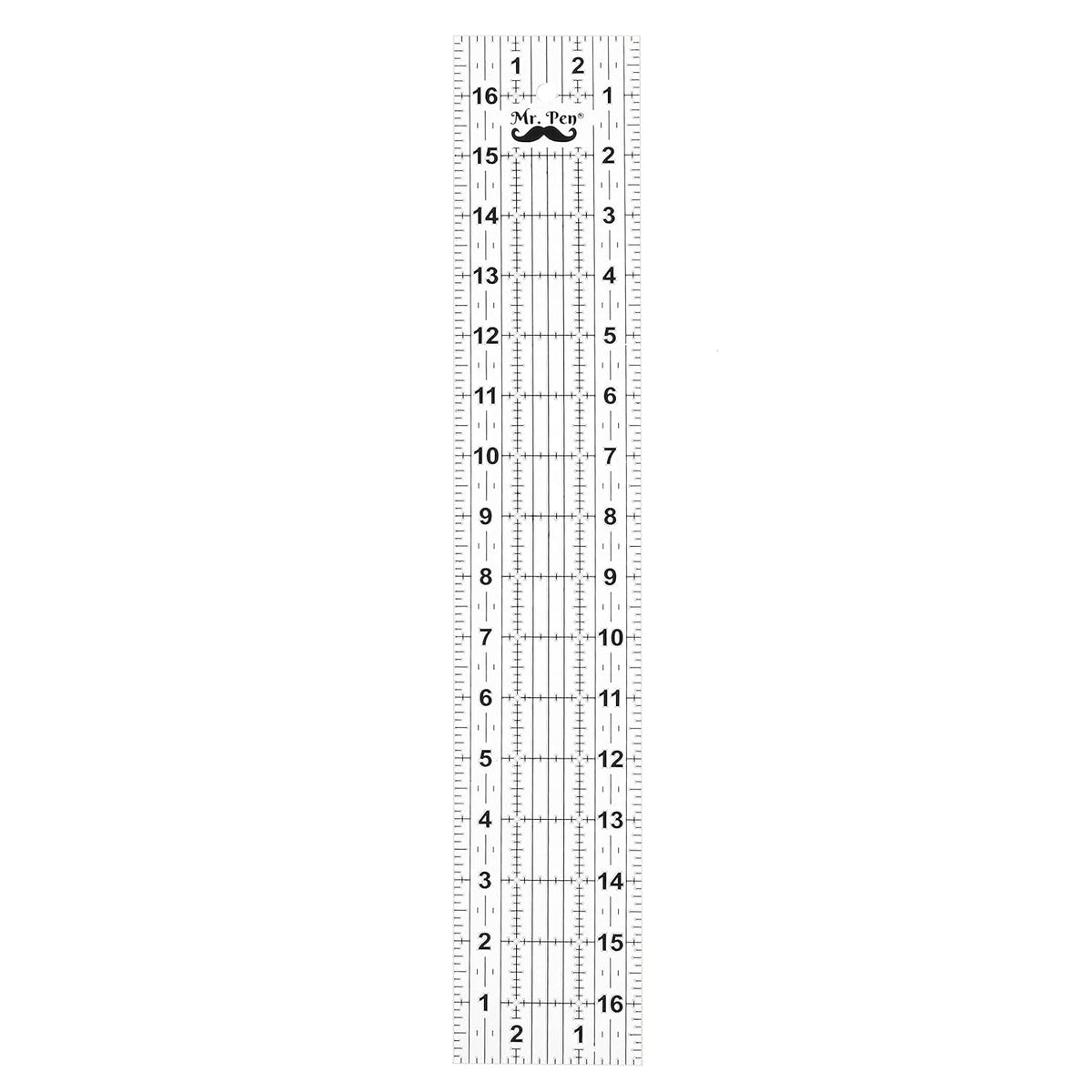 Mr. Pen- Sewing Ruler, 3 x17 Inch, Acrylic Quilting & Cutting Ruler, Non-Slip, Sewing Supplies