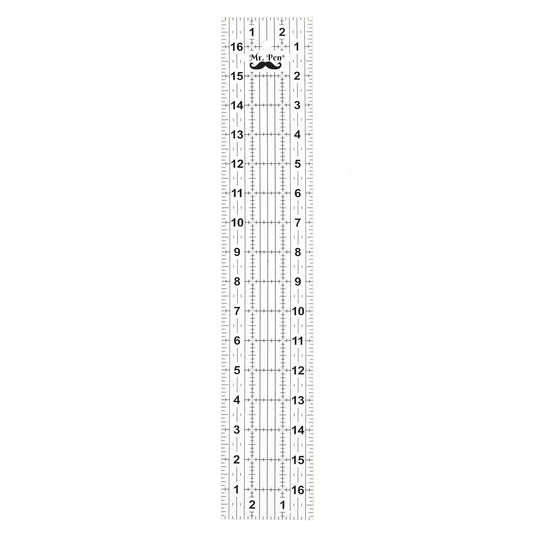 Mr. Pen- Sewing Ruler, 3 x17 Inch, Acrylic Quilting & Cutting Ruler, Non-Slip, Sewing Supplies
