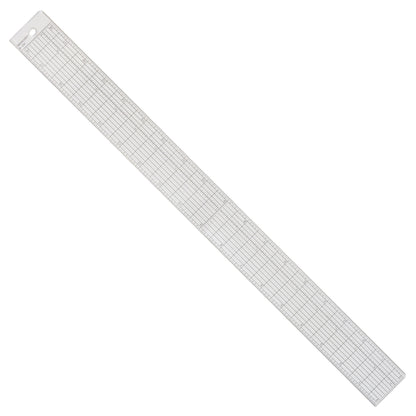 Westcott Grid Ruler with Metal Cutting Edge, 1.5 x 12, Transparent (B-1M)
