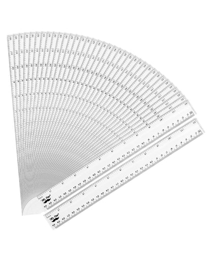 Mr. Pen- Plastic Rulers, 6 Inch, 3 Pack, Easy-to-Read Markings