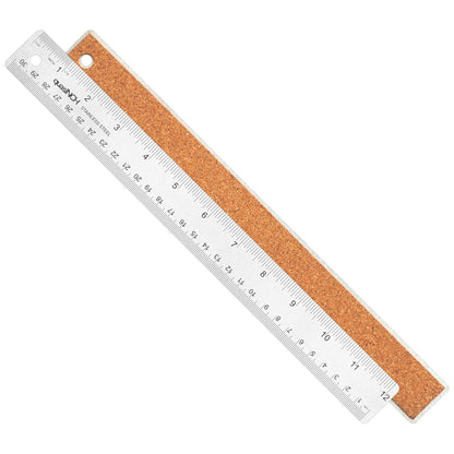 Stainless Steel Metal Ruler, 30.5 cm & 12 inches, Silver Color