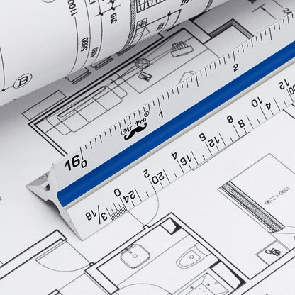 Mr. Pen- Metric Engineer Scale Ruler, Ruler, 12" Aluminum Scale Ruler