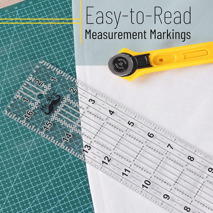 Mr. Pen- Sewing Ruler, 3 x17 Inch, Acrylic Quilting & Cutting Ruler, Non-Slip, Sewing Supplies